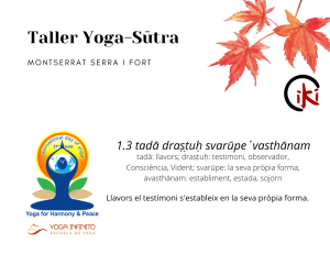 Taller Yoga-Sutra Yoga Day 2022 Montserrat Serra