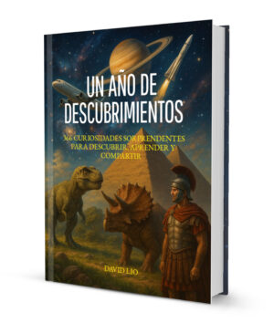 Un año de descubrimientos portada en libro vertical