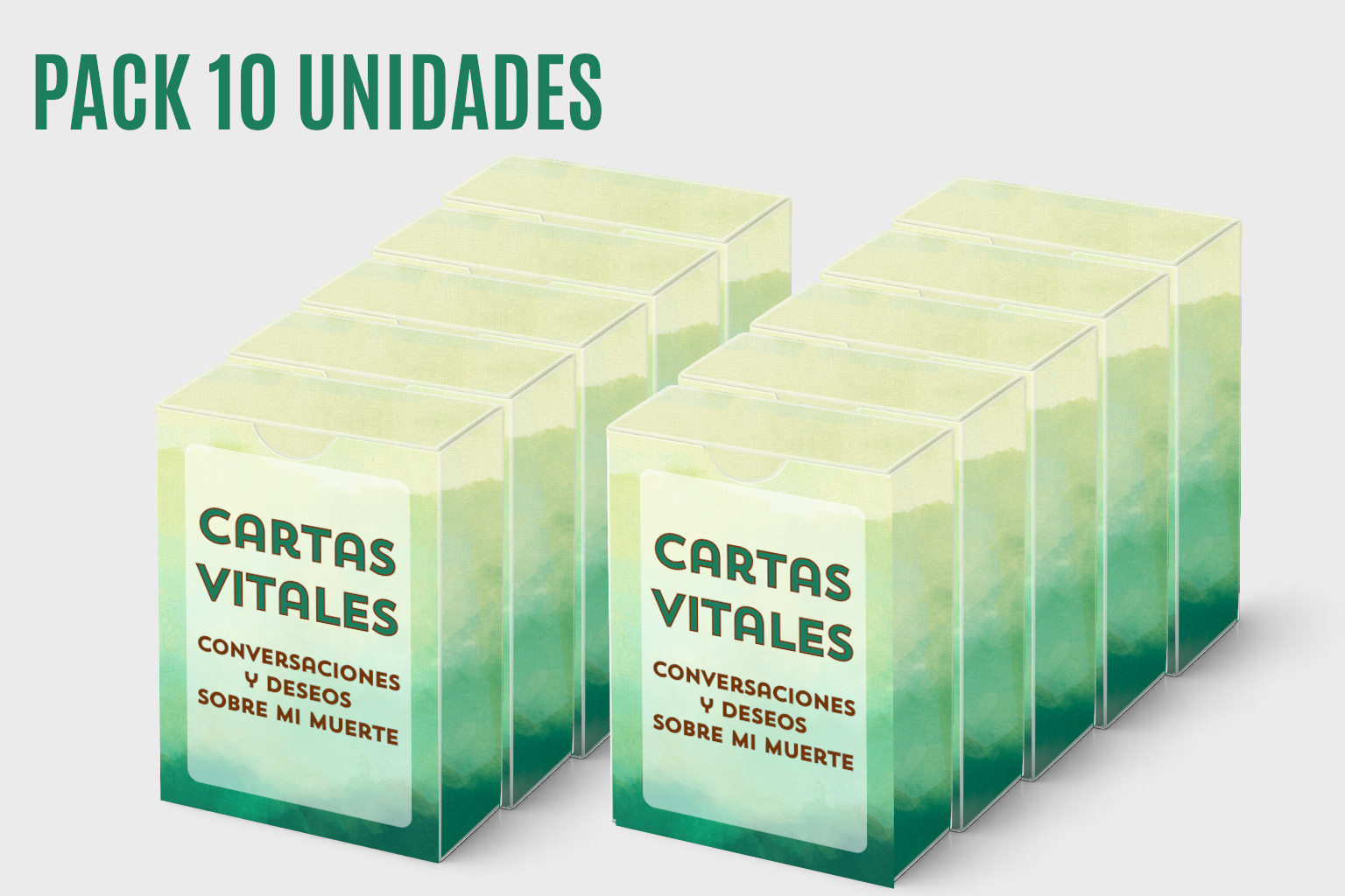Pack 10 unidades Cartas Vitales Gemma Polo Doula de la Muerte